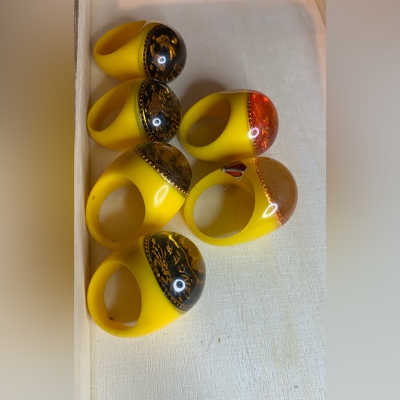 zodiac CANCER dome NEW Vintage cocktail ring - Picture 8 of 11